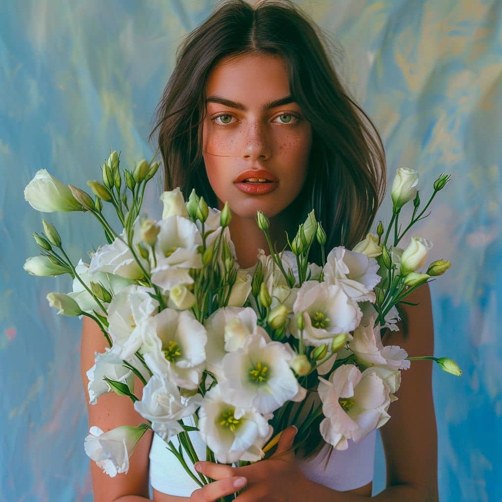 Эустома белая, 15 шт.