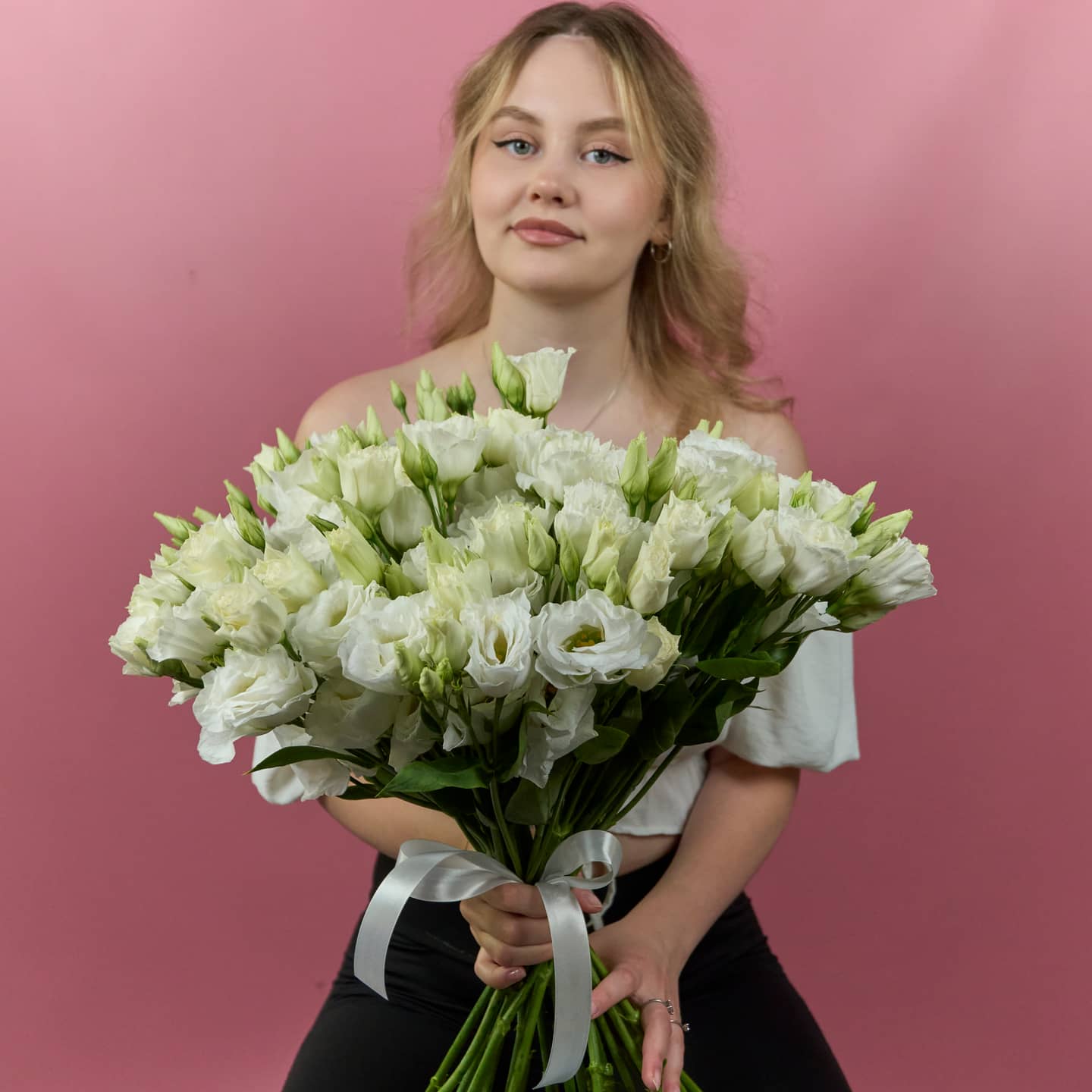 Эустома белая, 25 шт — фото 1