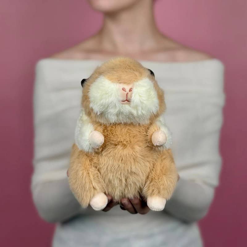 Игрушка мягконабивная ТМ "Relana" Хомяк бежевый, 23 см, в/п 23*14*12 см — фото 1