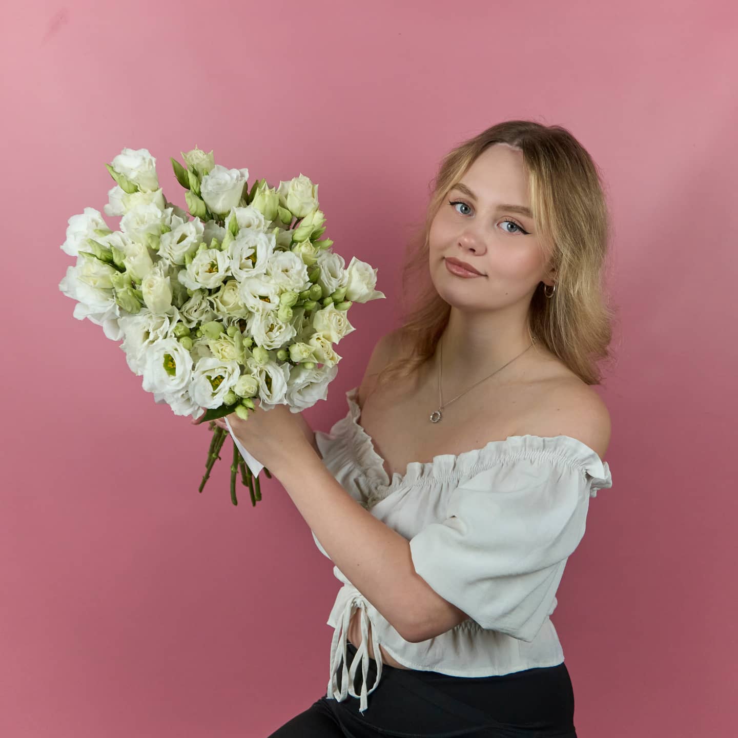 Эустома белая, 15 шт — фото 1