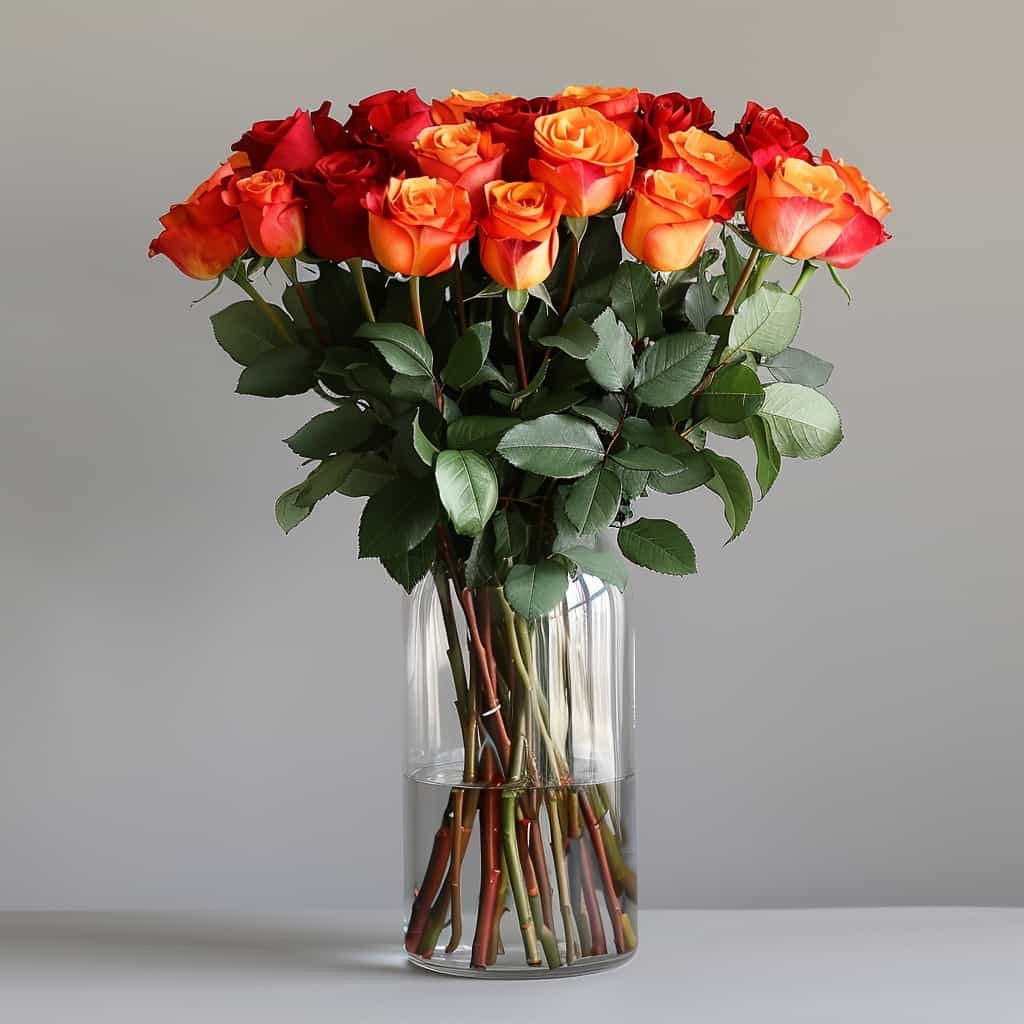 Микс розы 35 шт.