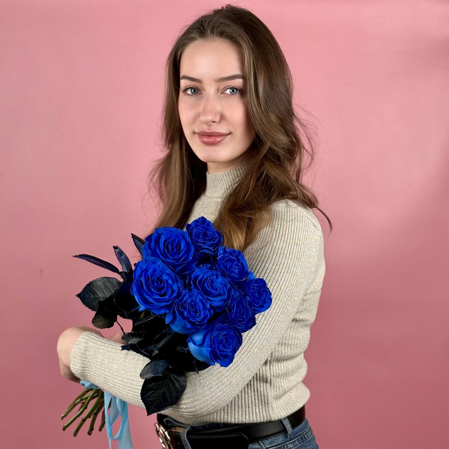 Синяя роза, 9 шт. — миниатюра 4