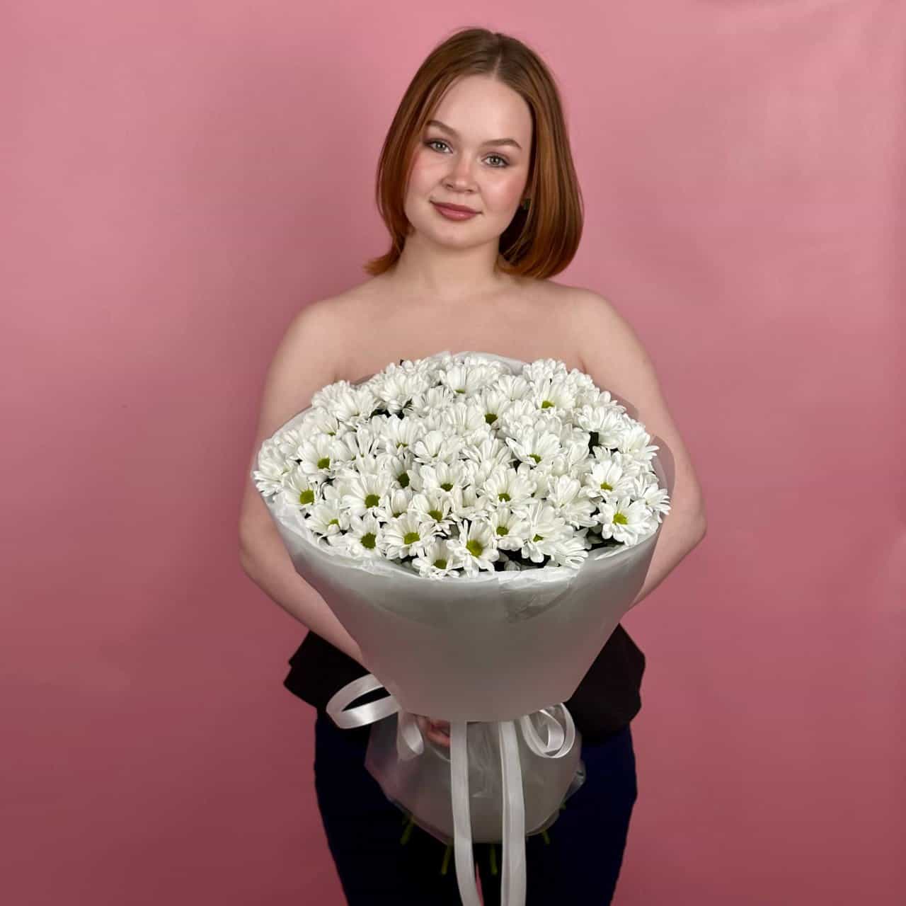 Хризантема кустовая , 15 шт. в круглой упаковке