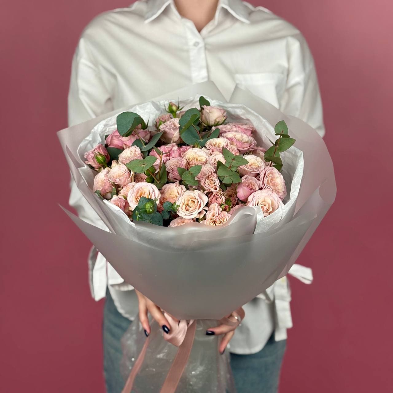 Роза кустовая, 9 шт. в упаковке — миниатюра 7