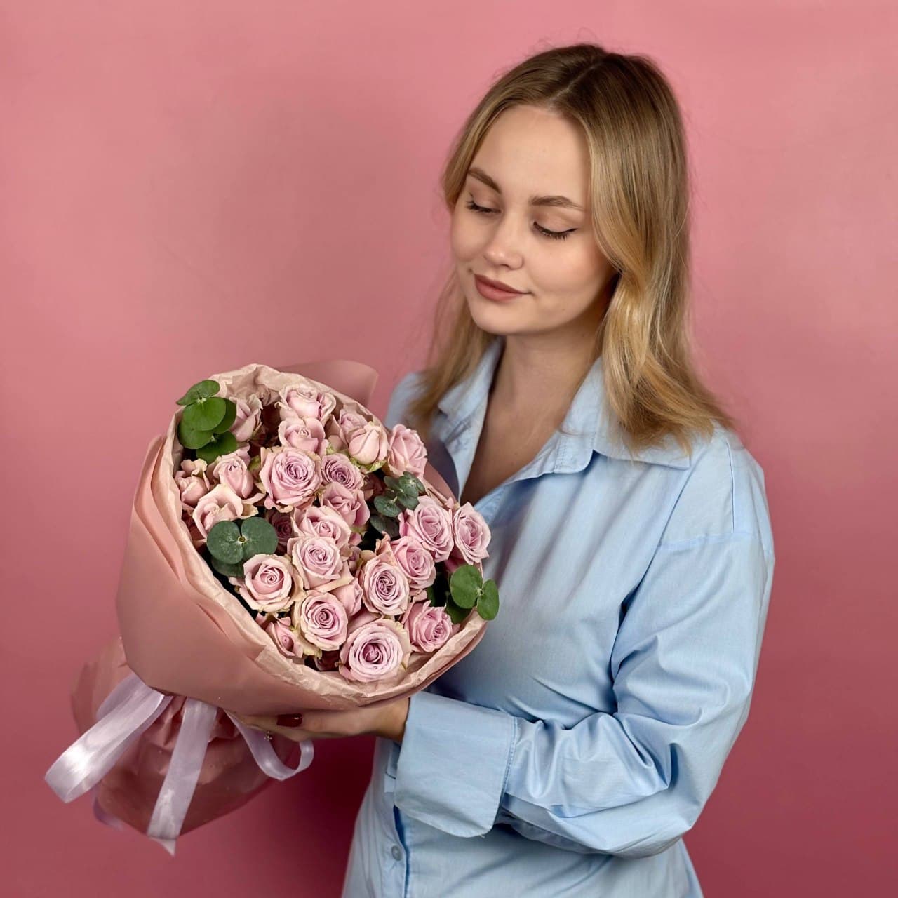 Роза кустовая, 9 шт. в упаковке — миниатюра 10