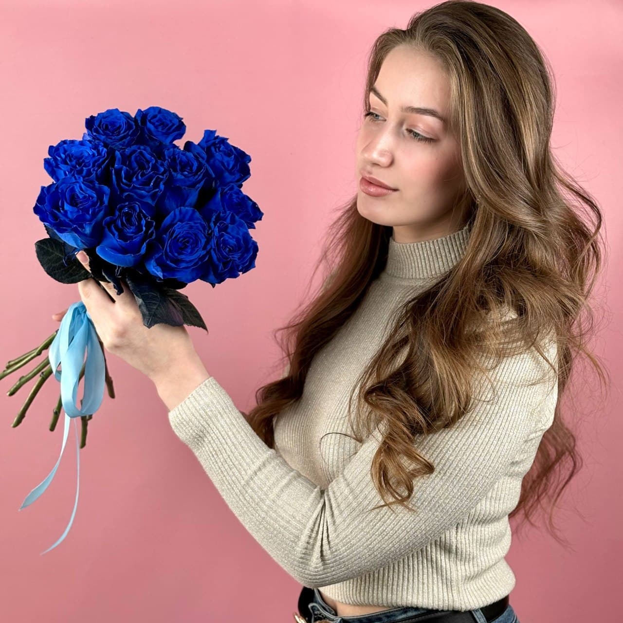 Синяя роза, 11 шт. — миниатюра 2