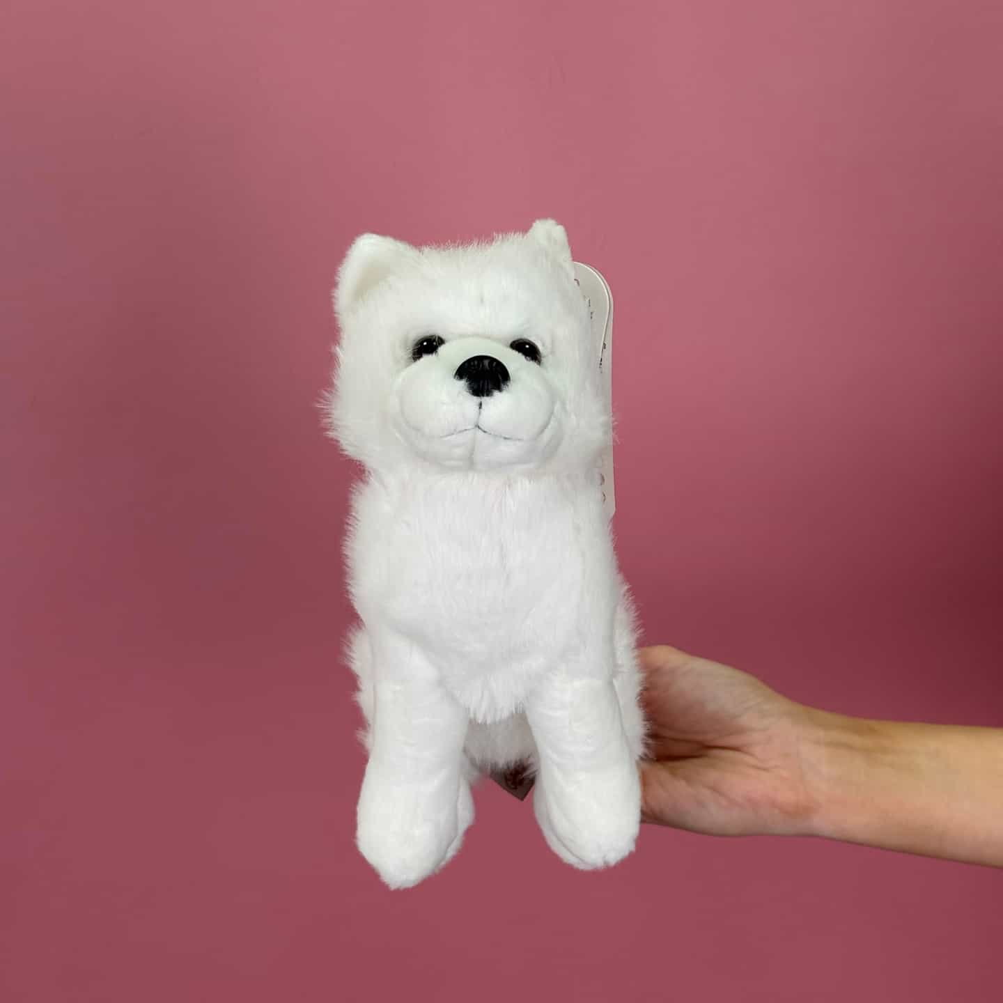 Игрушка мягконабивная ТМ "Relana" Собака Самоедская Лайка, 20 см, в/п 20*12*15 см