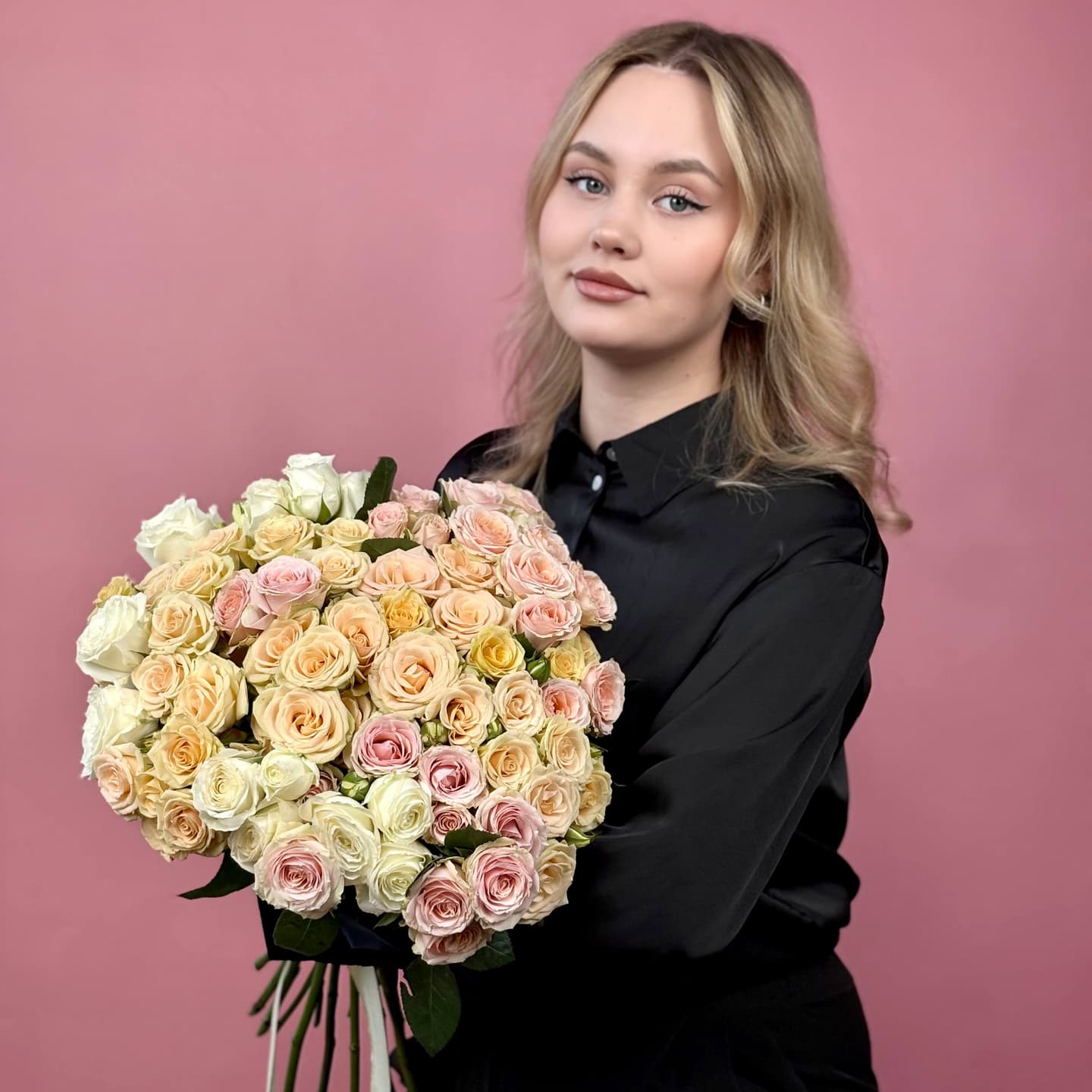 Кустовая роза микс, 25 шт. — миниатюра 5