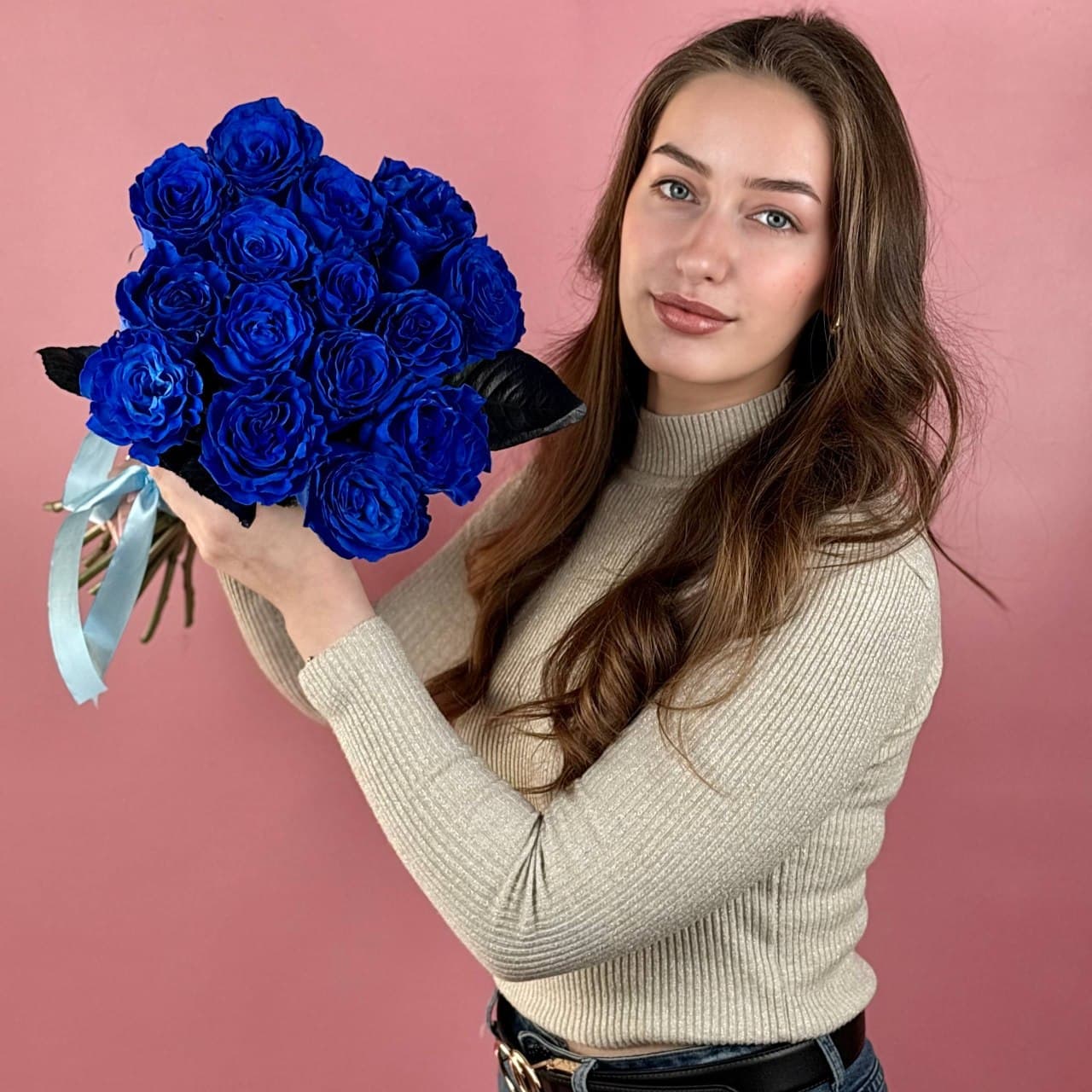 Синяя роза, 15 шт. — миниатюра 2