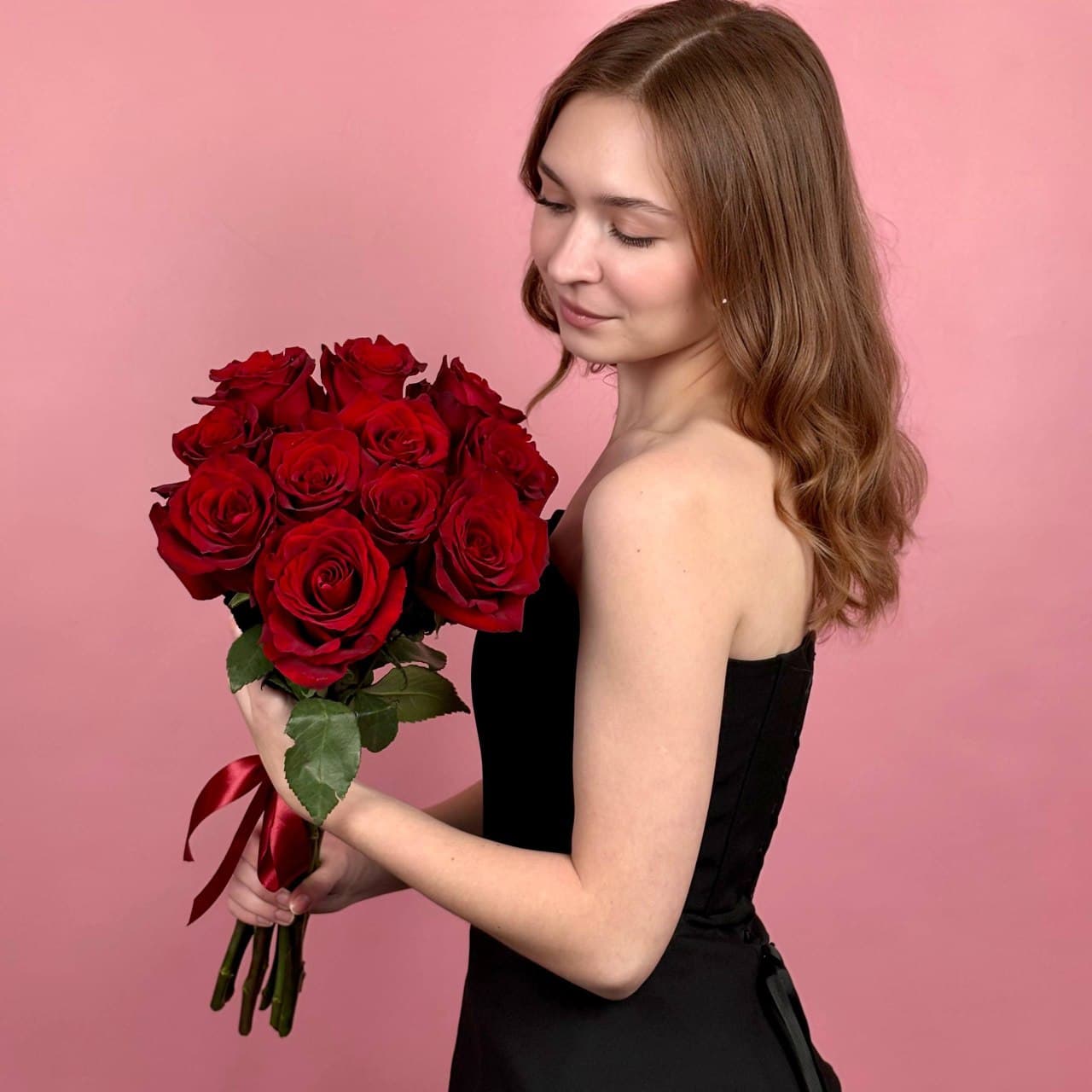 АКЦИЯ! Красные розы, 11 шт. — миниатюра 4