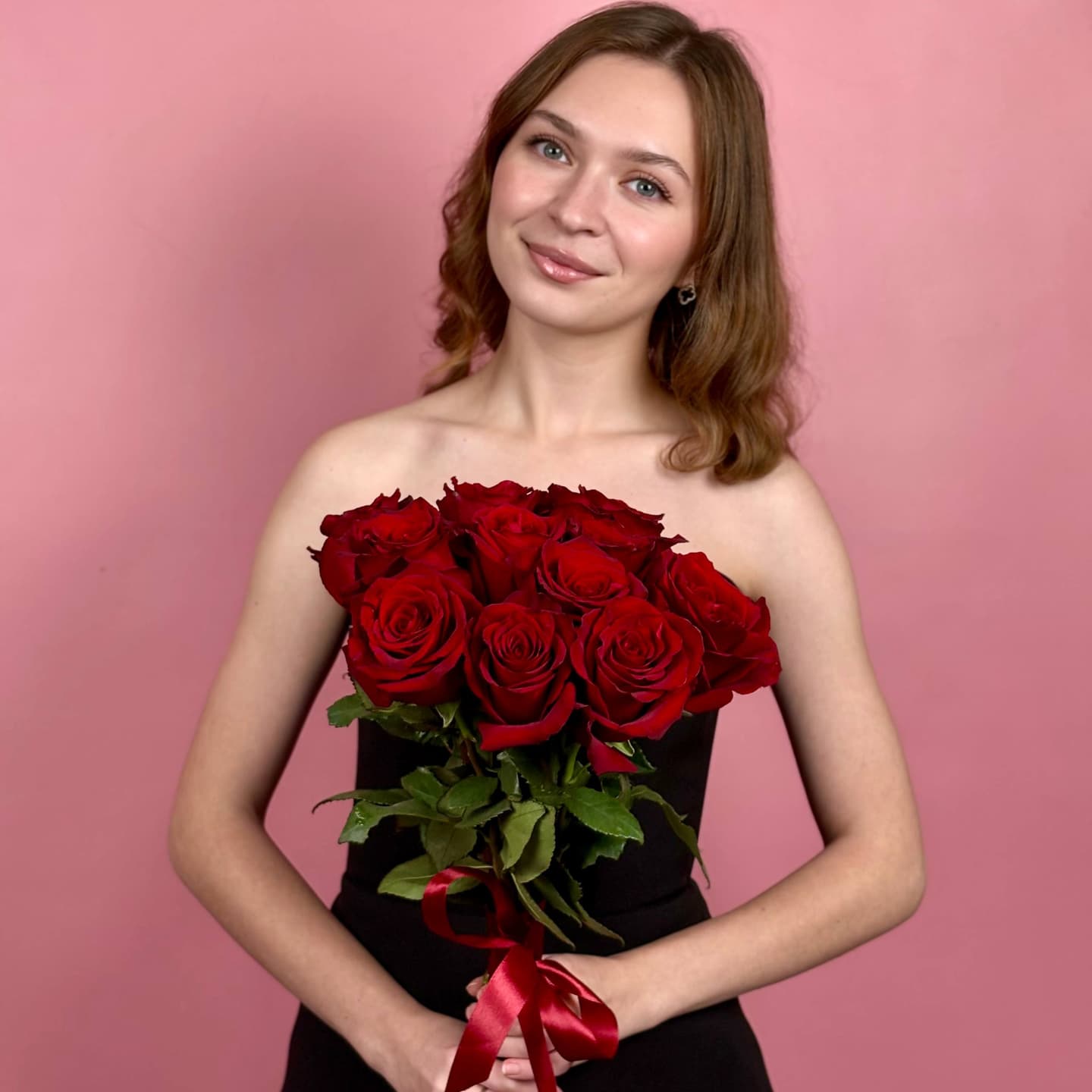 АКЦИЯ! Красные розы, 11 шт. — миниатюра 5
