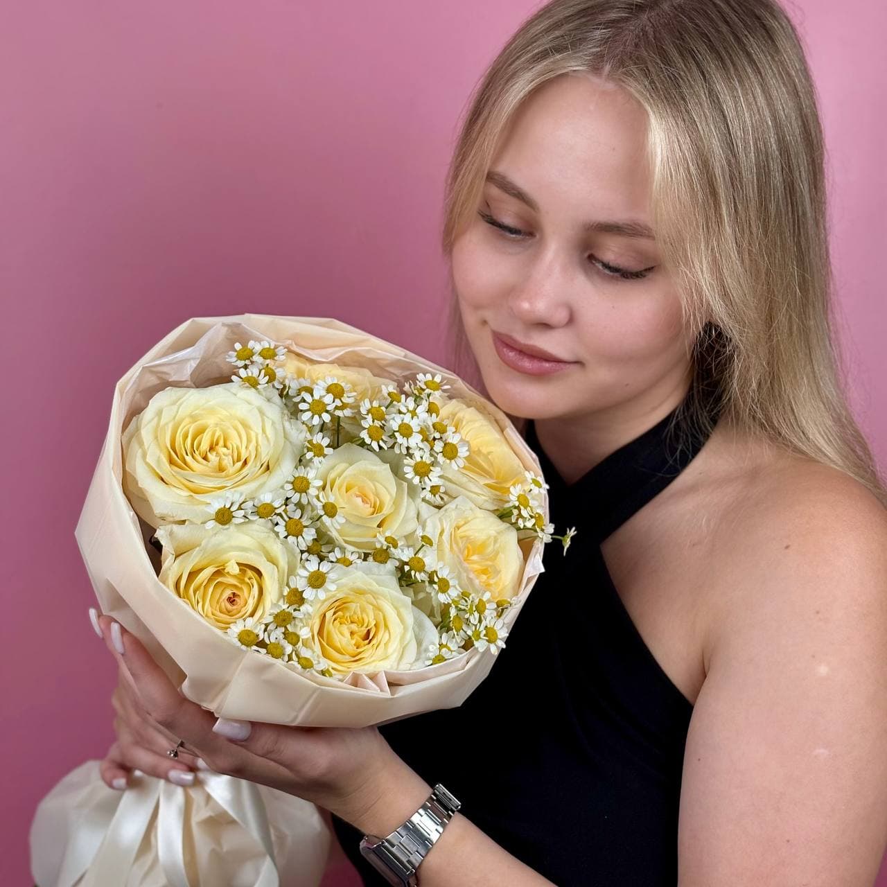 Букет Канделайт/Матрикария 7 шт — миниатюра 3