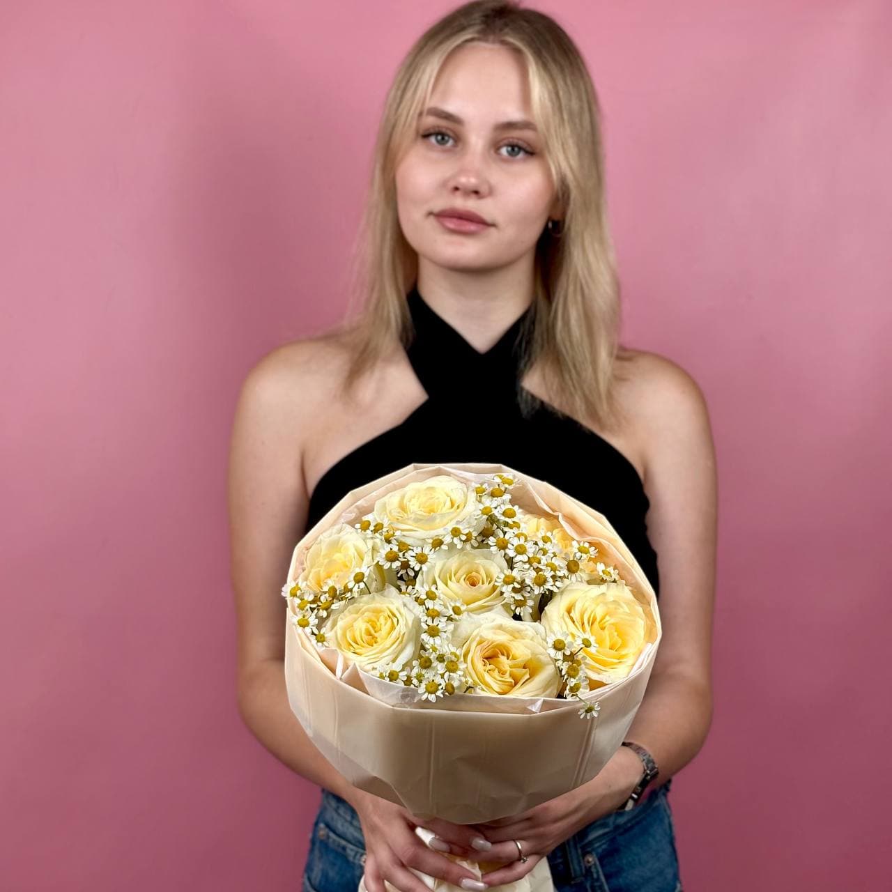 Букет Канделайт/Матрикария 7 шт — миниатюра 4