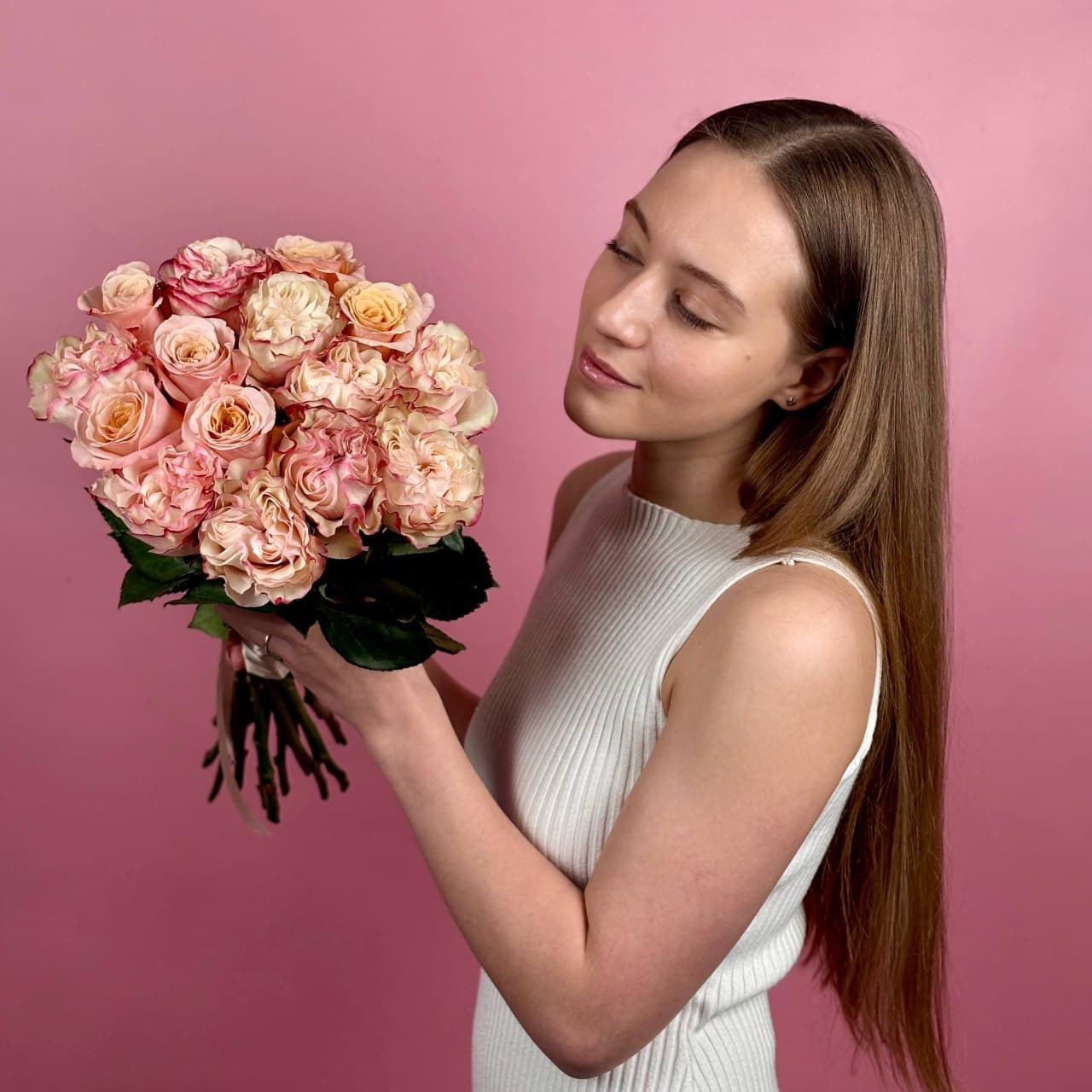 Пионовидные розы, 15 шт. — миниатюра 3
