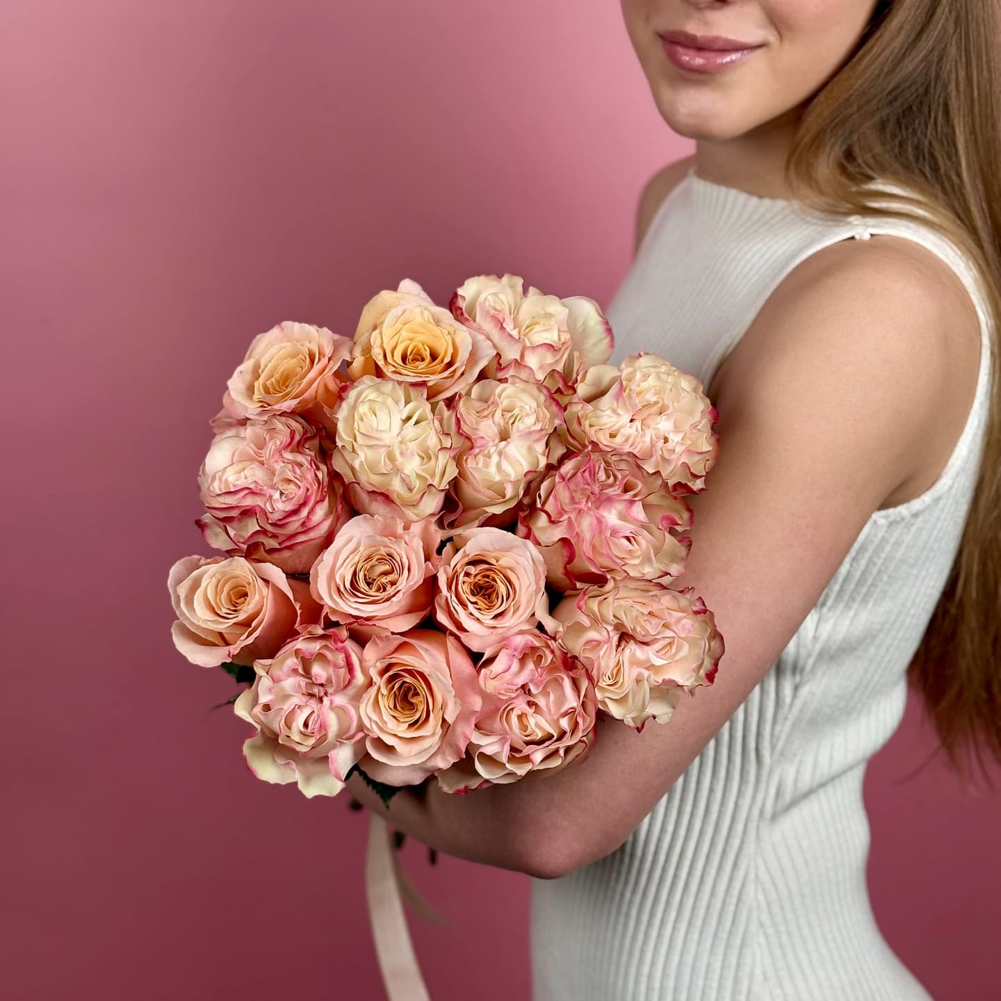 Пионовидные розы, 15 шт. — миниатюра 4