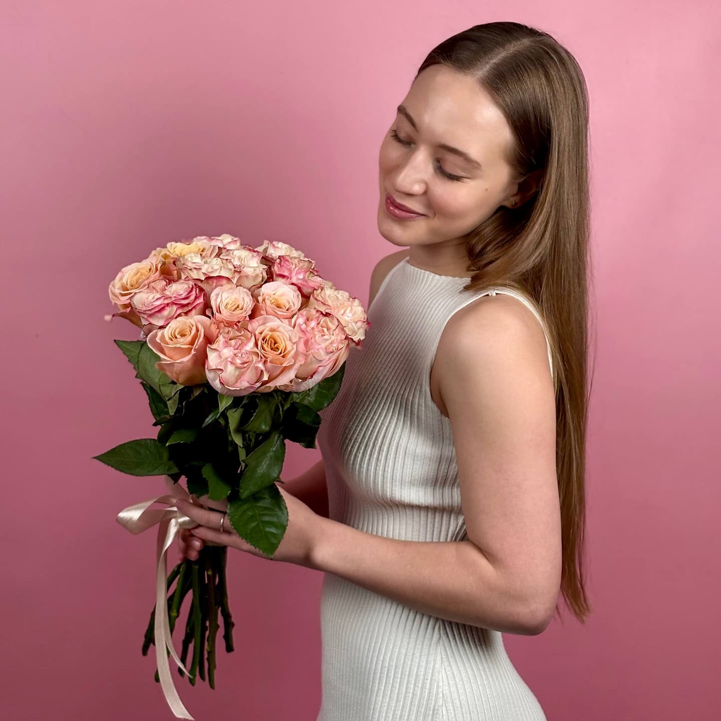 Пионовидные розы, 15 шт. — миниатюра 6