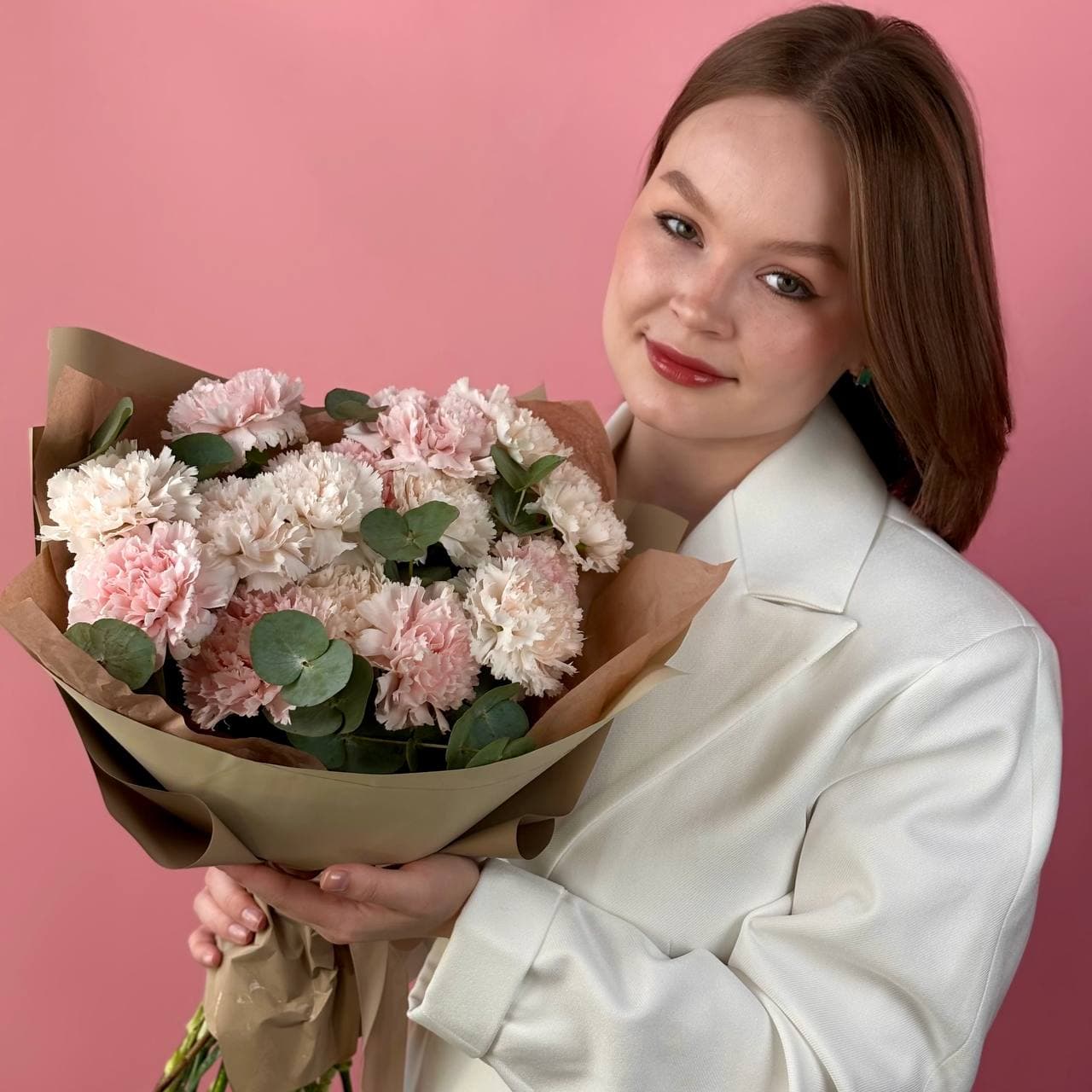 Сборный букет 070 Диантус 17 шт. — миниатюра 2