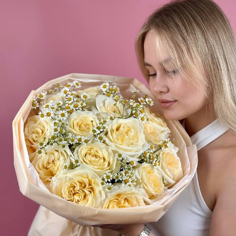 Букет Канделайт/Матрикария 15 шт — миниатюра 2