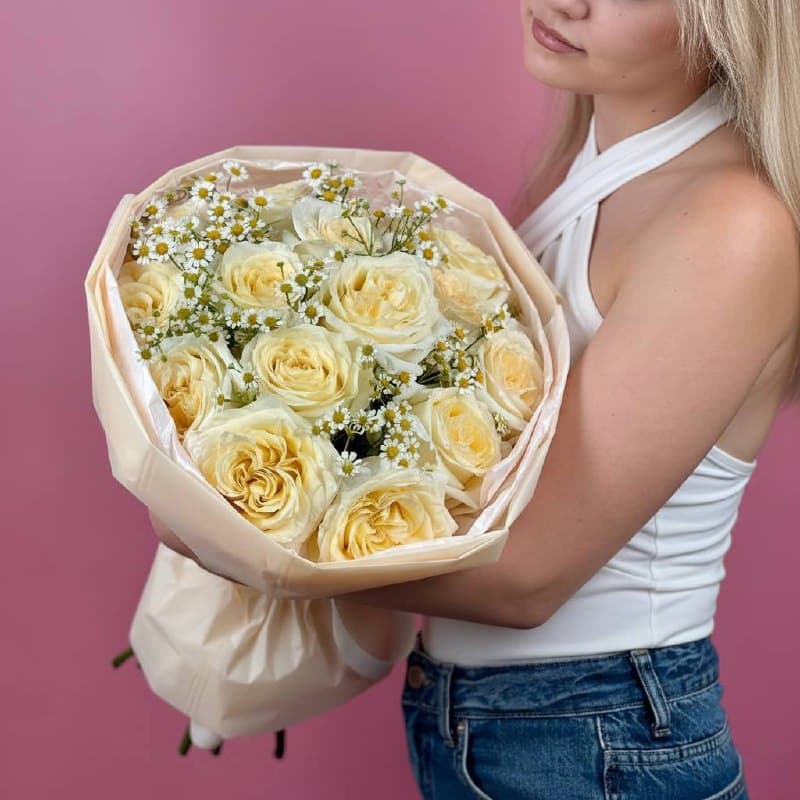 Букет Канделайт/Матрикария 15 шт — миниатюра 3