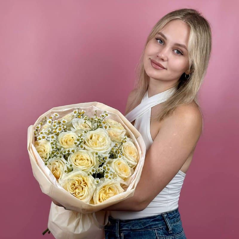 Букет Канделайт/Матрикария 15 шт — миниатюра 4