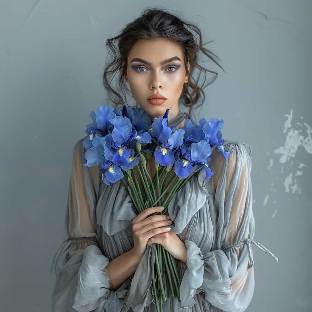 Ирисы синие, 15 шт.