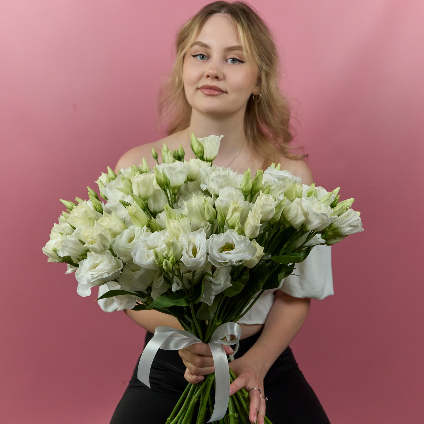 Эустома белая, 25 шт — миниатюра 1
