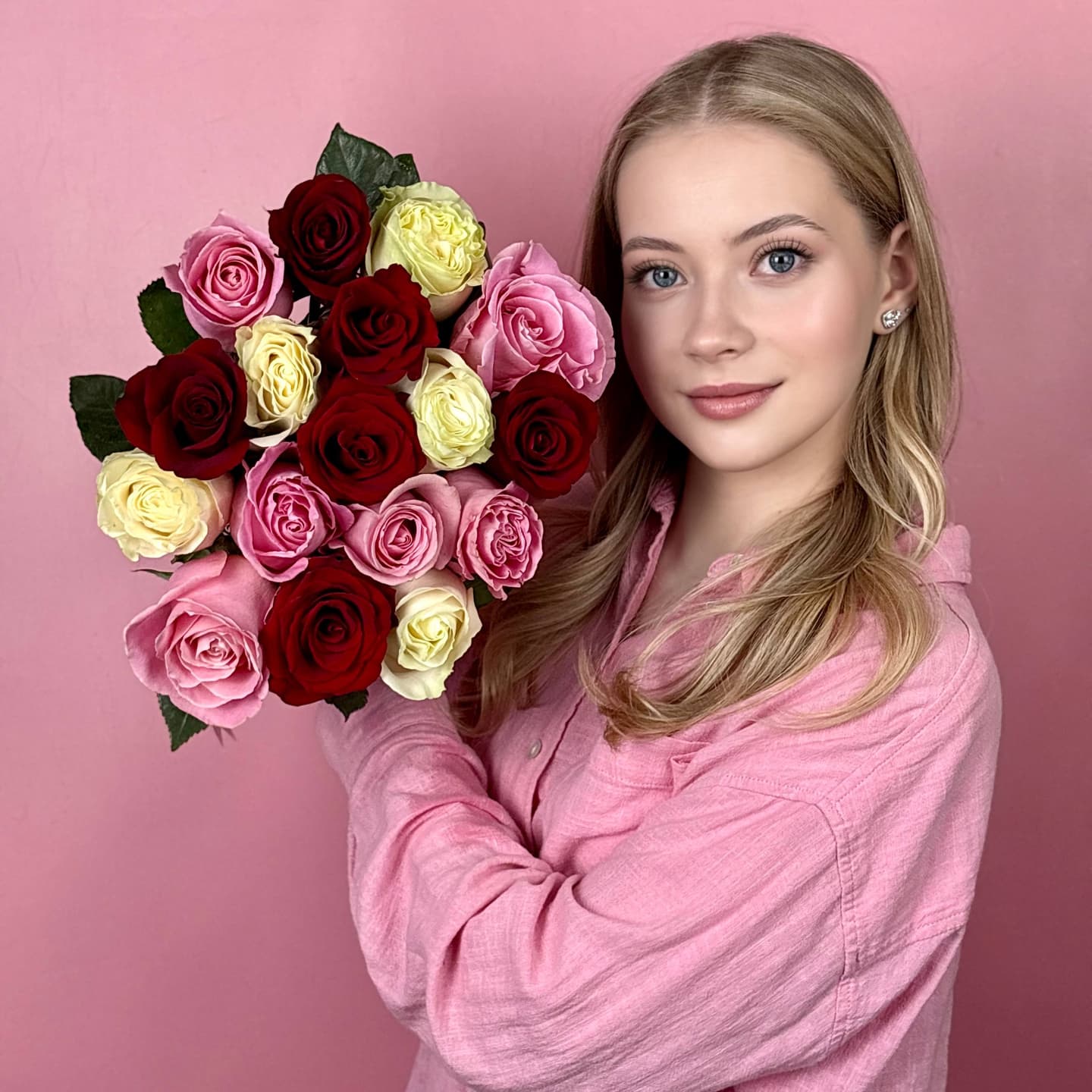 Микс розы, 17 шт. — миниатюра 1
