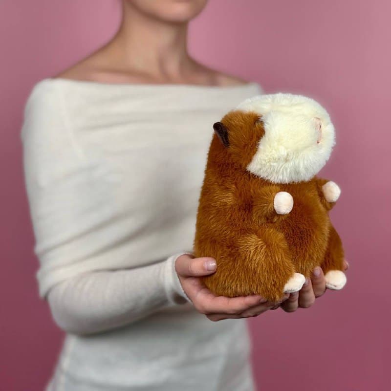 Игрушка мягконабивная ТМ "Relana" Хомяк золотисто-коричневый, 23 см, в/п 23*14*12 — миниатюра 2