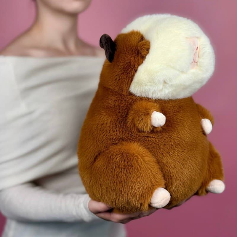Игрушка мягконабивная ТМ "Relana" Хомяк золотисто-коричневый, 30 см, в/п 30*23*19 см — миниатюра 2
