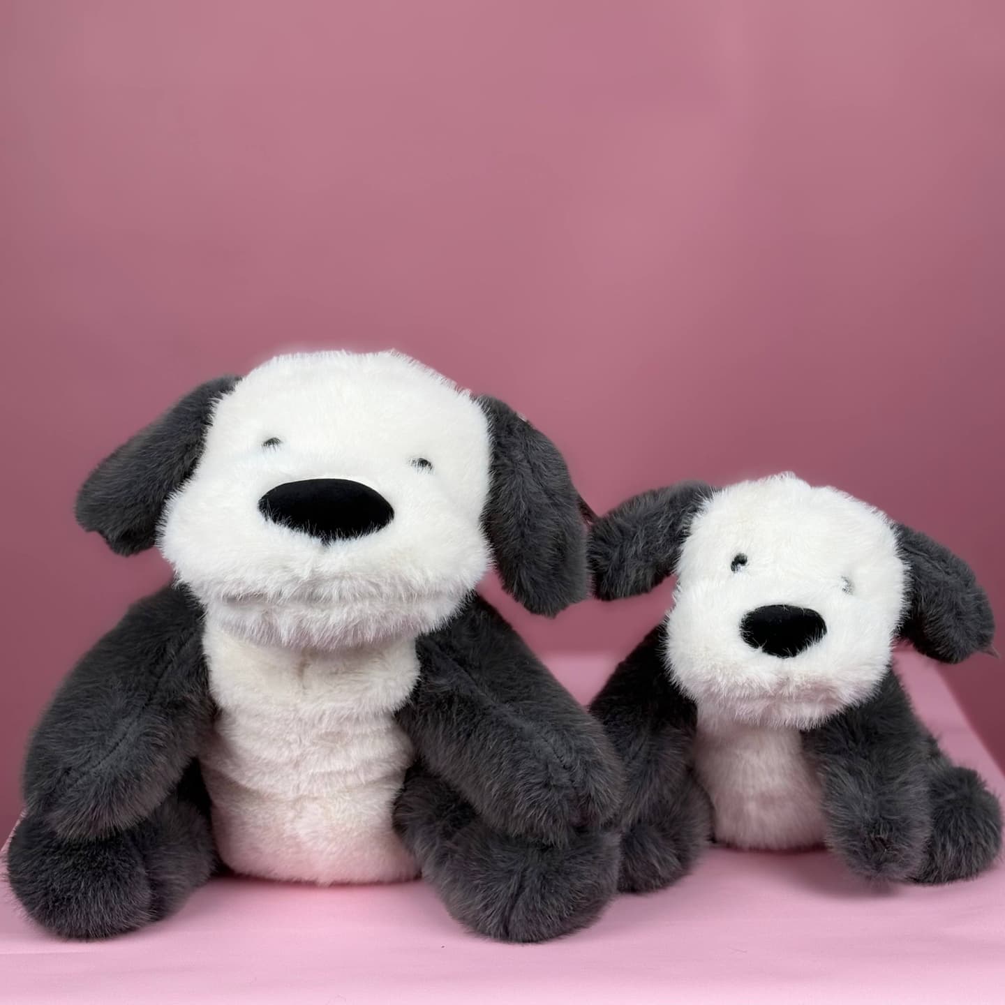 Игрушка мягконабивная ТМ "Relana" Собака, бело-серая, 30 см — миниатюра 3