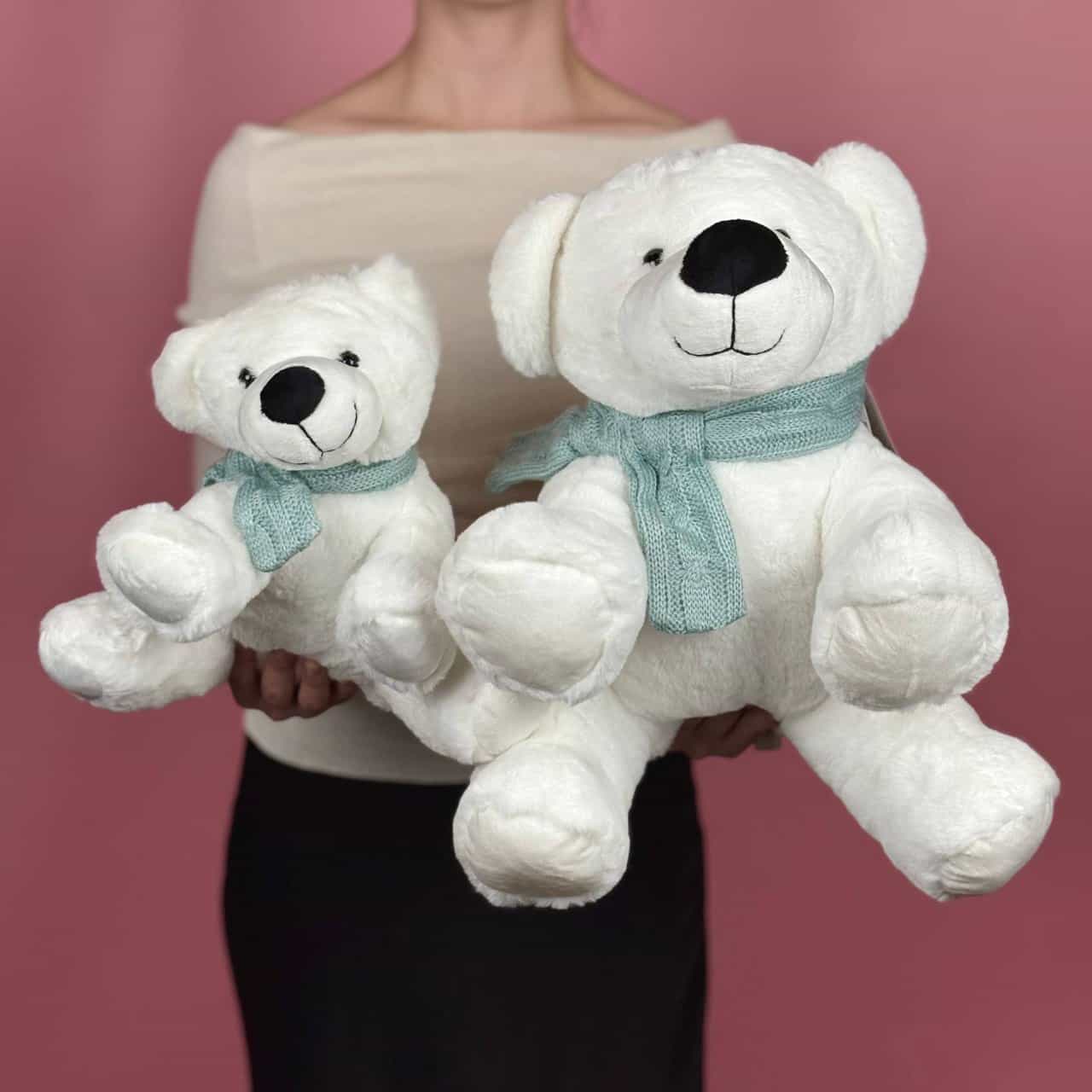 Игрушка мягконабивная ТМ "Relana" Полярный мишка в шарфике, 36 см, в/п 35*30*20 см
