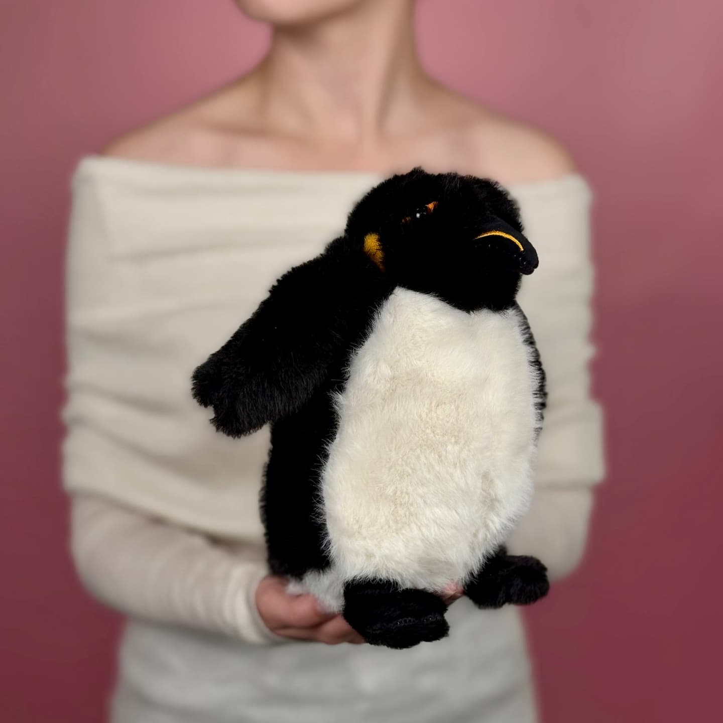 Игрушка мягконабивная ТМ "Relana" Пингвин черный, 25 см — миниатюра 4