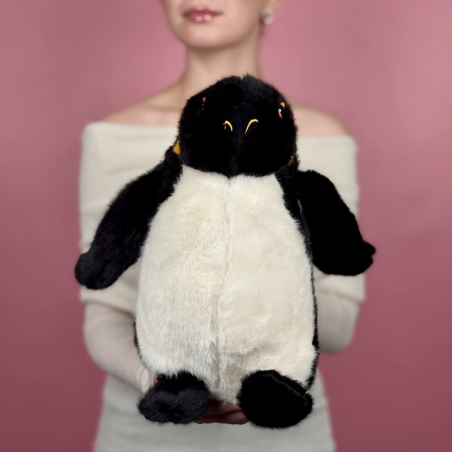 Игрушка мягконабивная ТМ "Relana" Пингвин черный, 35 см — миниатюра 3
