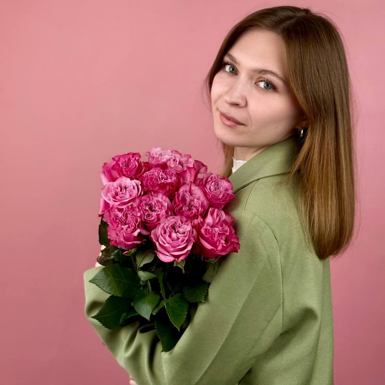 АКЦИЯ ! Розы Розовые, 11 шт. — миниатюра 2