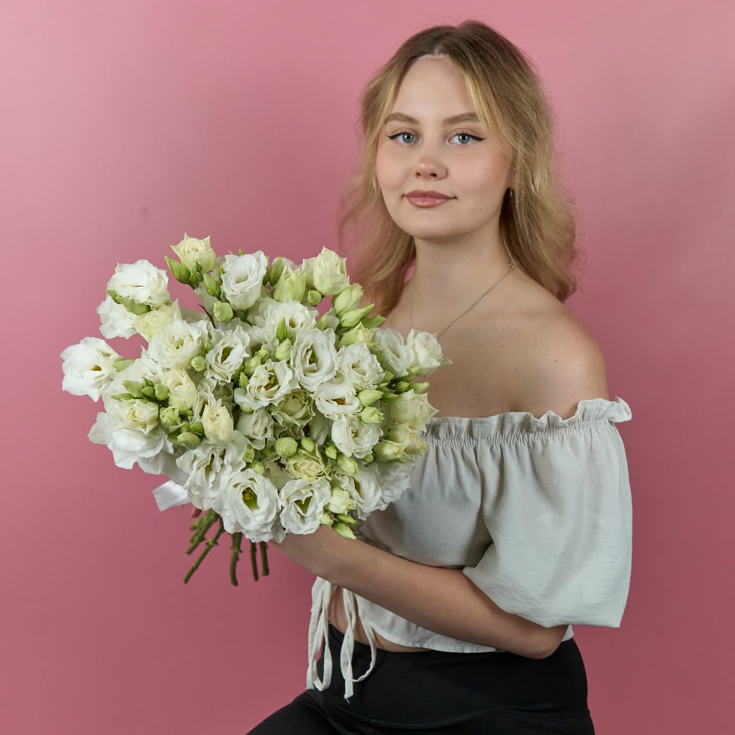 Эустома белая, 15 шт — миниатюра 3