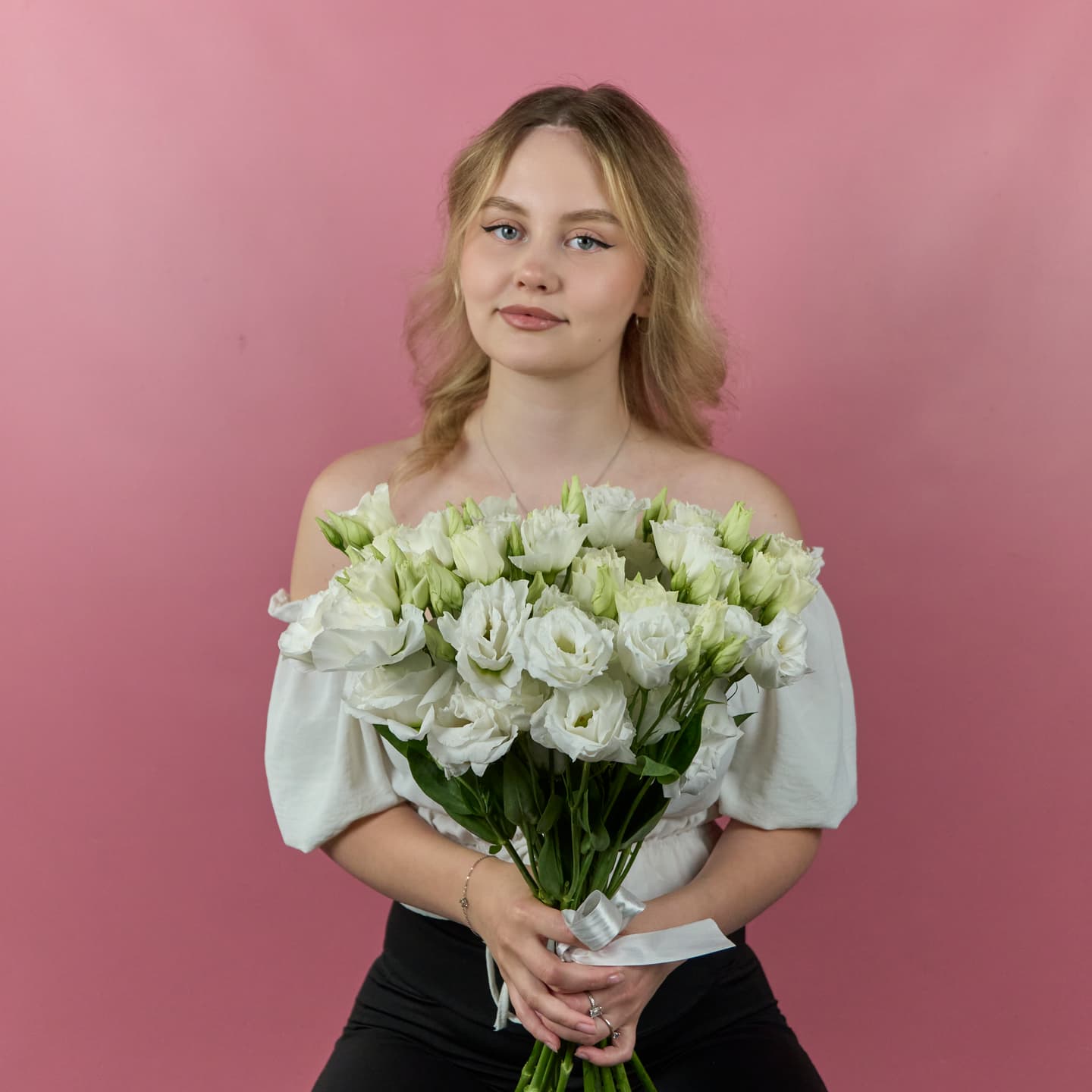 Эустома белая, 15 шт — миниатюра 4