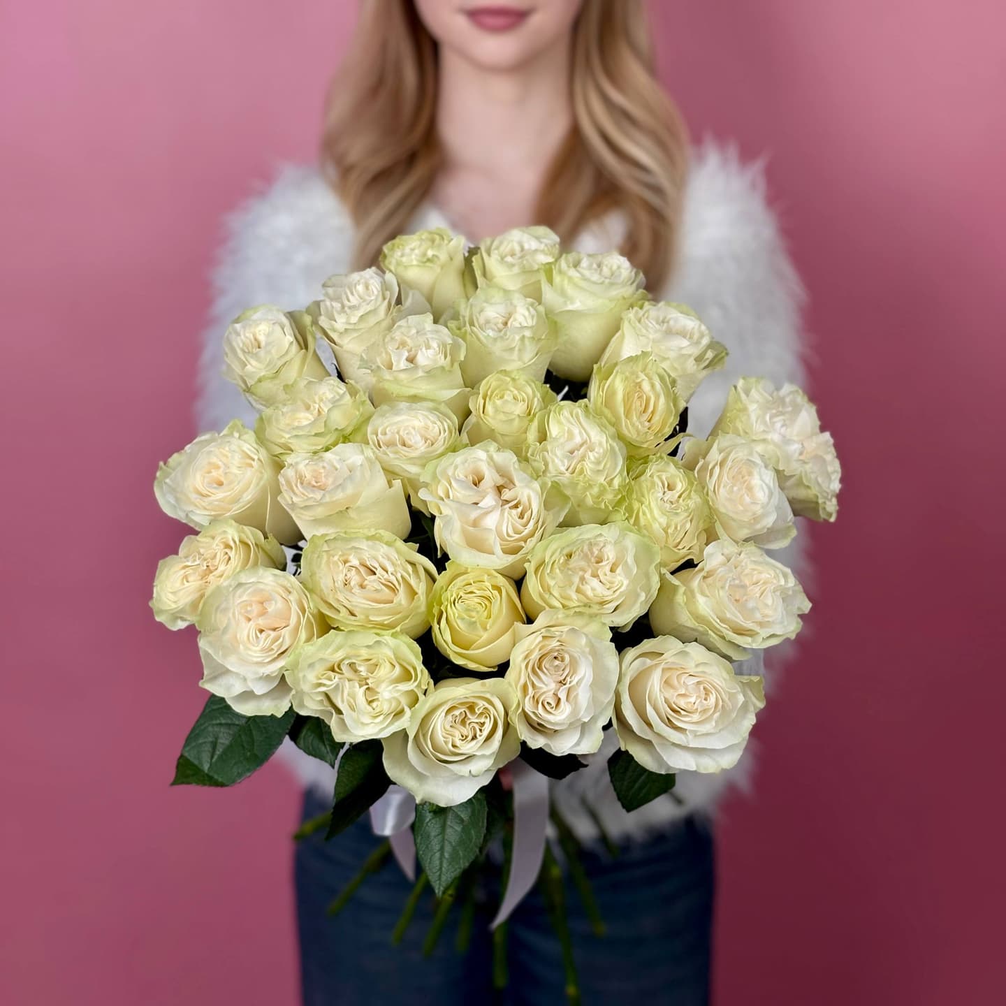 Белые розы, 29 шт. — миниатюра 5