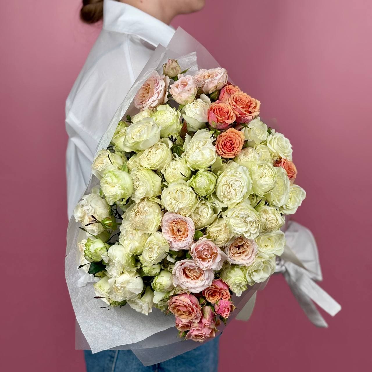 Кустовая роза, 25 шт. микс в упаковке — миниатюра 2