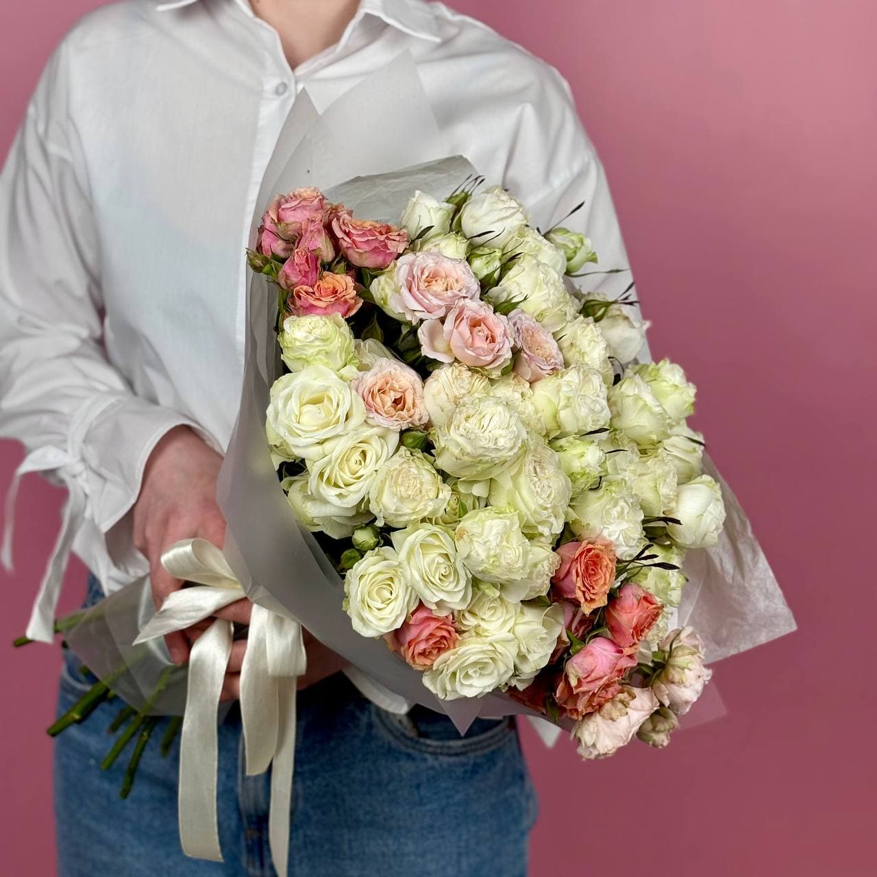 Кустовая роза, 25 шт. микс в упаковке — миниатюра 3