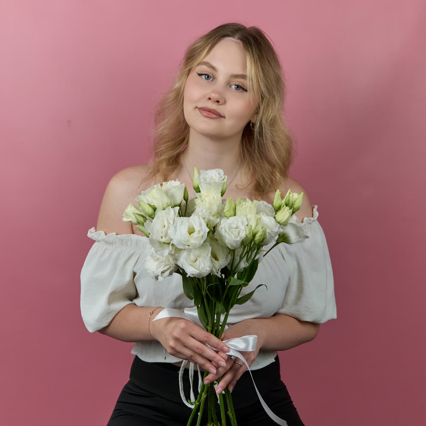 Эустома белая, 7 шт — миниатюра 5