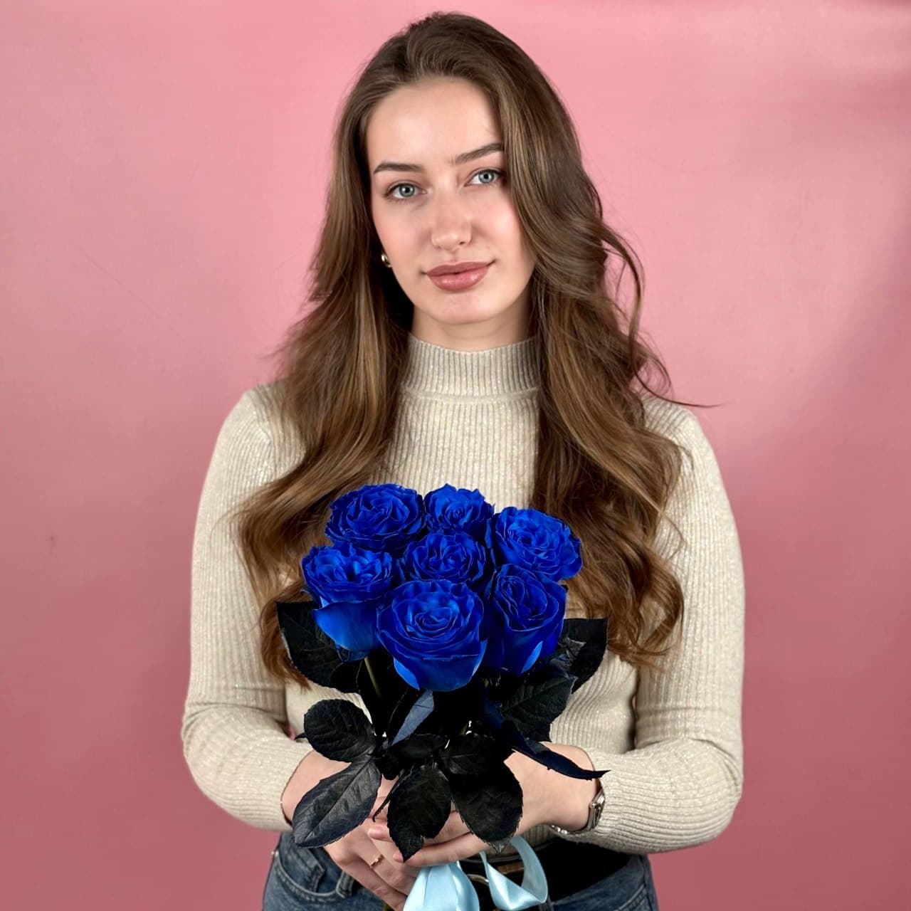 Синяя роза, 7 шт. — миниатюра 5